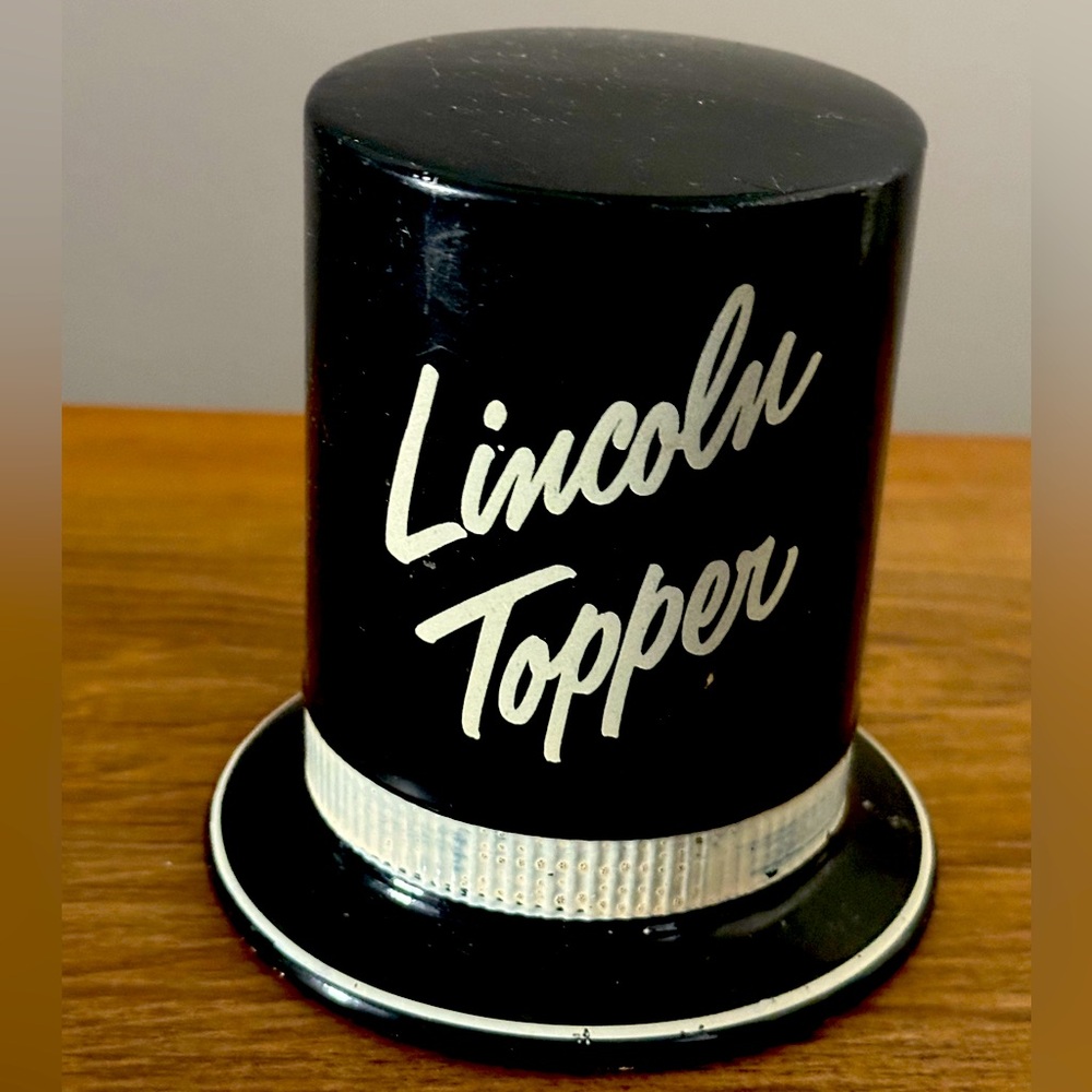 Vintage Lincoln Topper Black Hat